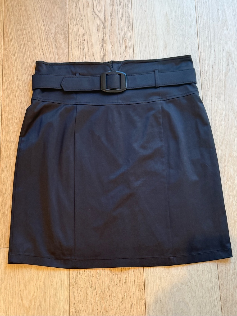 Classic Black Mini Skirt with Belt